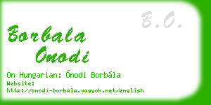 borbala onodi business card