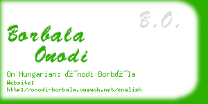 borbala onodi business card